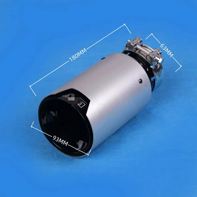Satin Finish, Sandblasted, Single or | Exhaust pipe