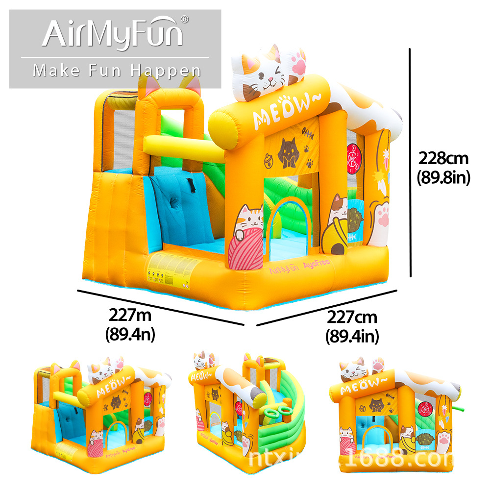 AMF pequeño castillo infláble infantil infláble casero trampolín infláble castillo interior castillo infantil infláble casero diapositivas inflables