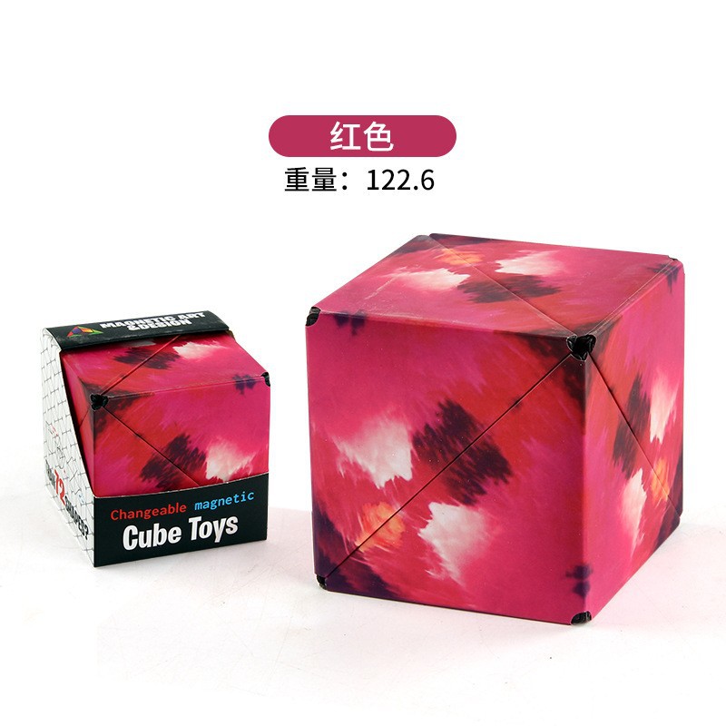 Cubo geométrico rojo 120g