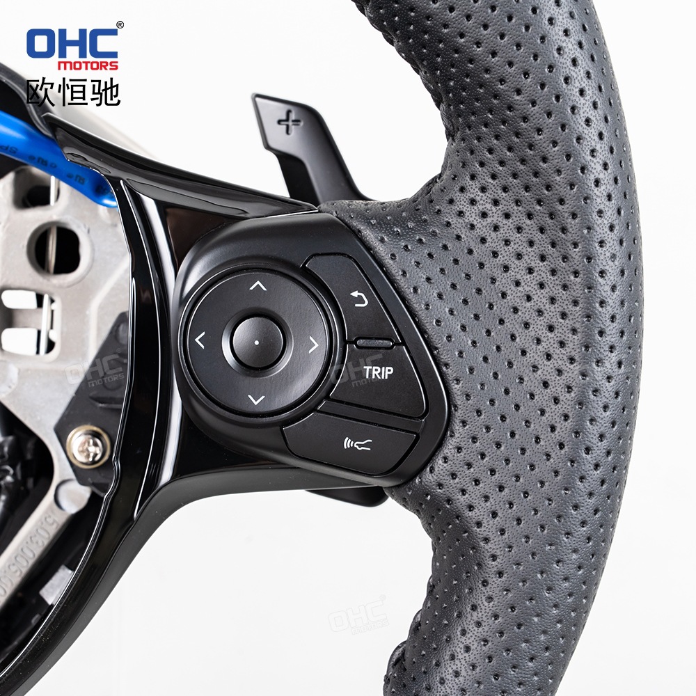 Suitable for 18-23 Toyota 86 Subaru modified and upgraded spray-painted black car steering wheel assembly