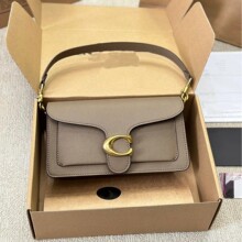 蔻家新款tabby 26经典老花酒神复古法棍单肩斜挎手提荔枝纹女包包