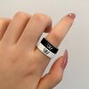 Brand ring for beloved suitable for men and women for St. Valentine's Day, simple and elegant design, internet celebrity, Birthday gift