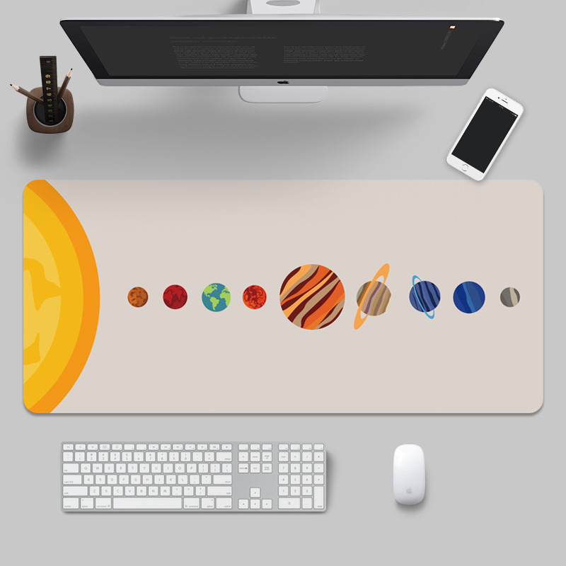 Espacio universo planeta grande mouse pad de gran tamaño personalizado juego ordenador portátil Oficina Creativa estera la tabla