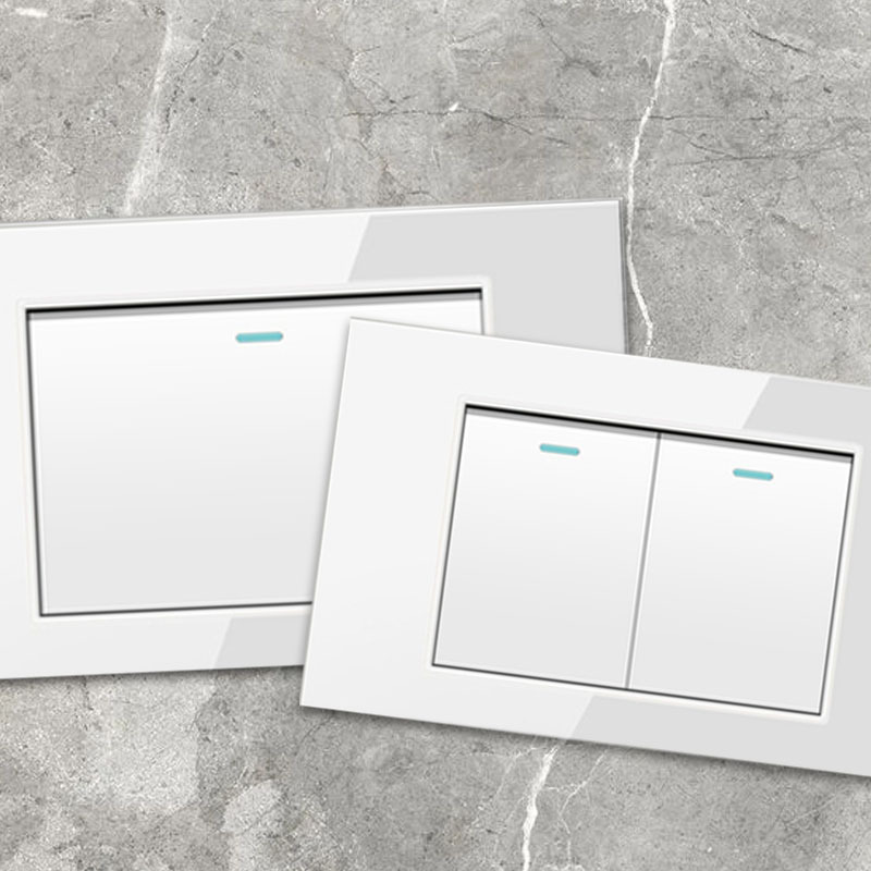 Taiwan socket American 15A household concealed glass wall switch panel American standard 110v power supply USB plug American standard