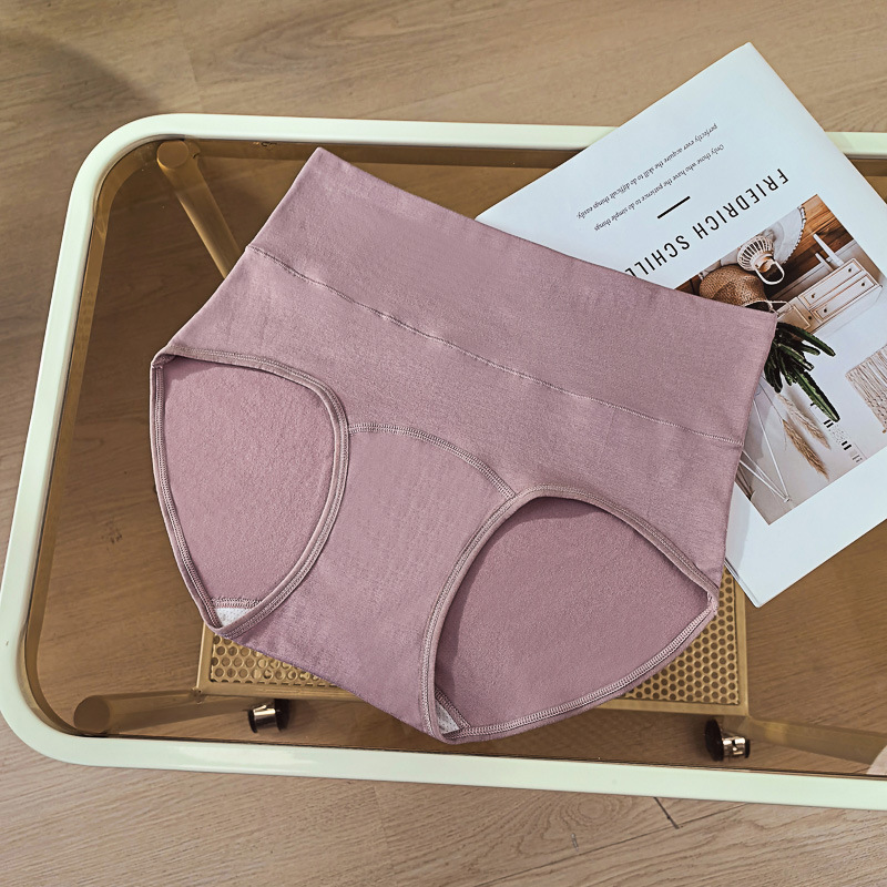 Ropa interior de cintura alta para niñas, algodón puro, entrepierna más larga, abdomen de gran tamaño, cadera, nuevo algodón puro transpirable y agradable para la piel