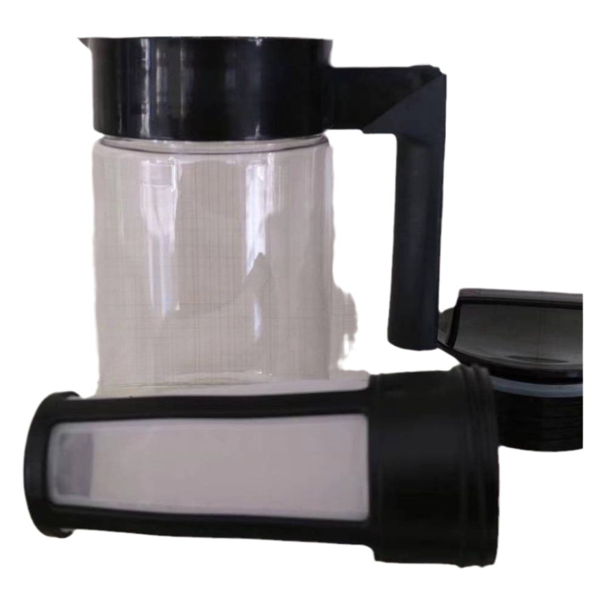 Cafetera, cafetera para café frío, tetera para té verde frío con filtro, cafetera de plástico para café helado, transfronteriza