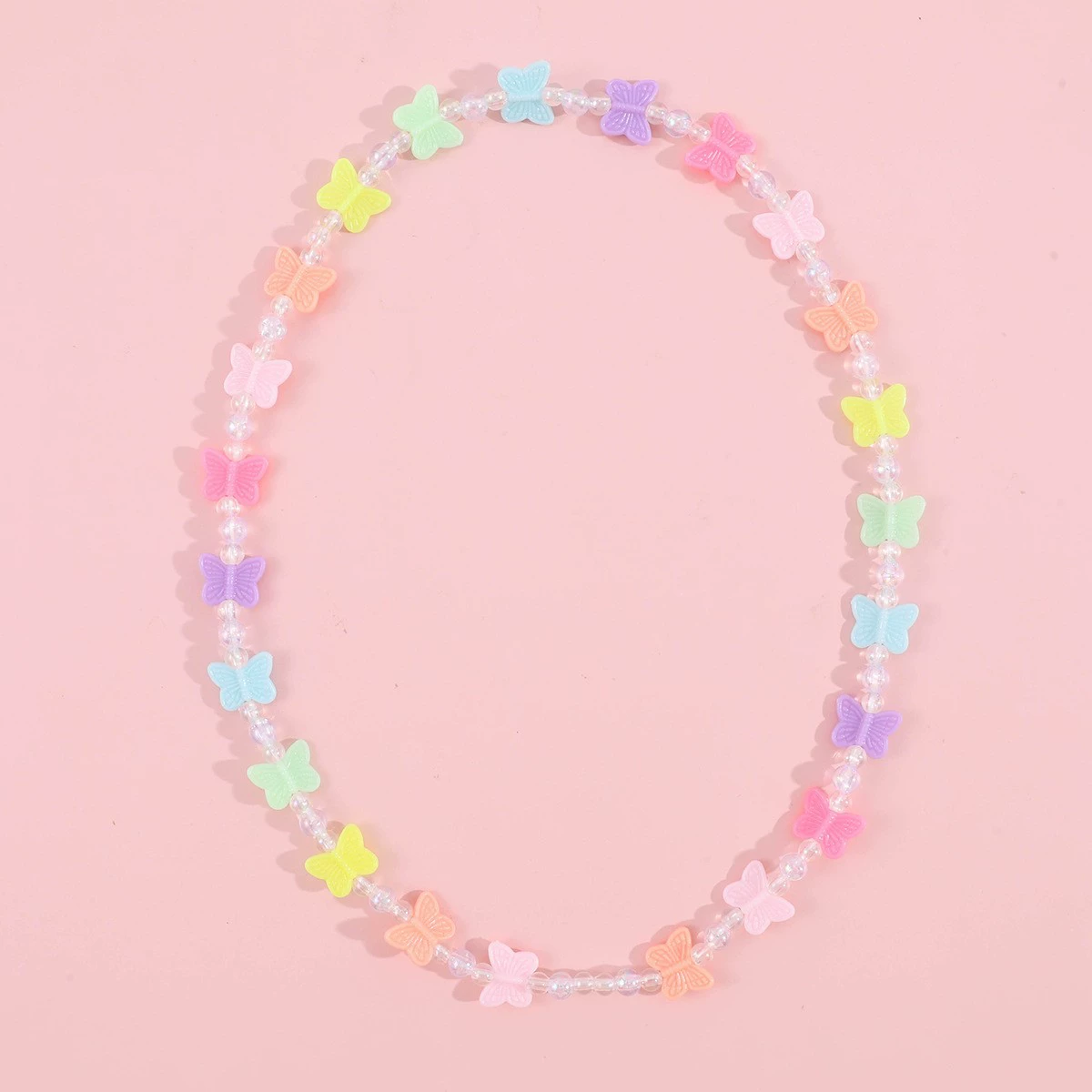 Children's acrylic accessory, pendant, necklace, chain, set