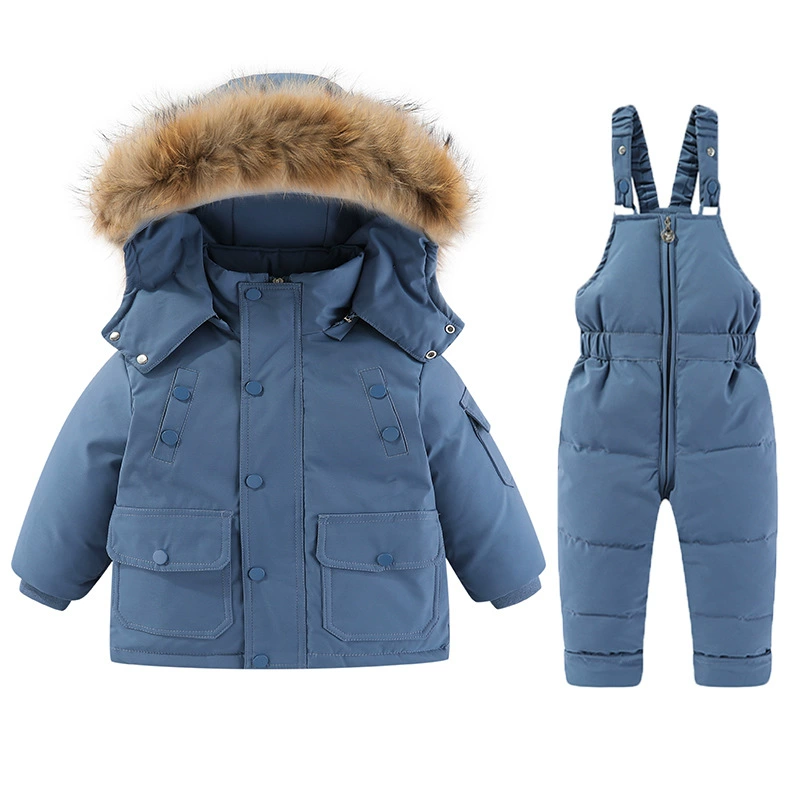 Children's down jacket, flower boy costume, set, overall, for import