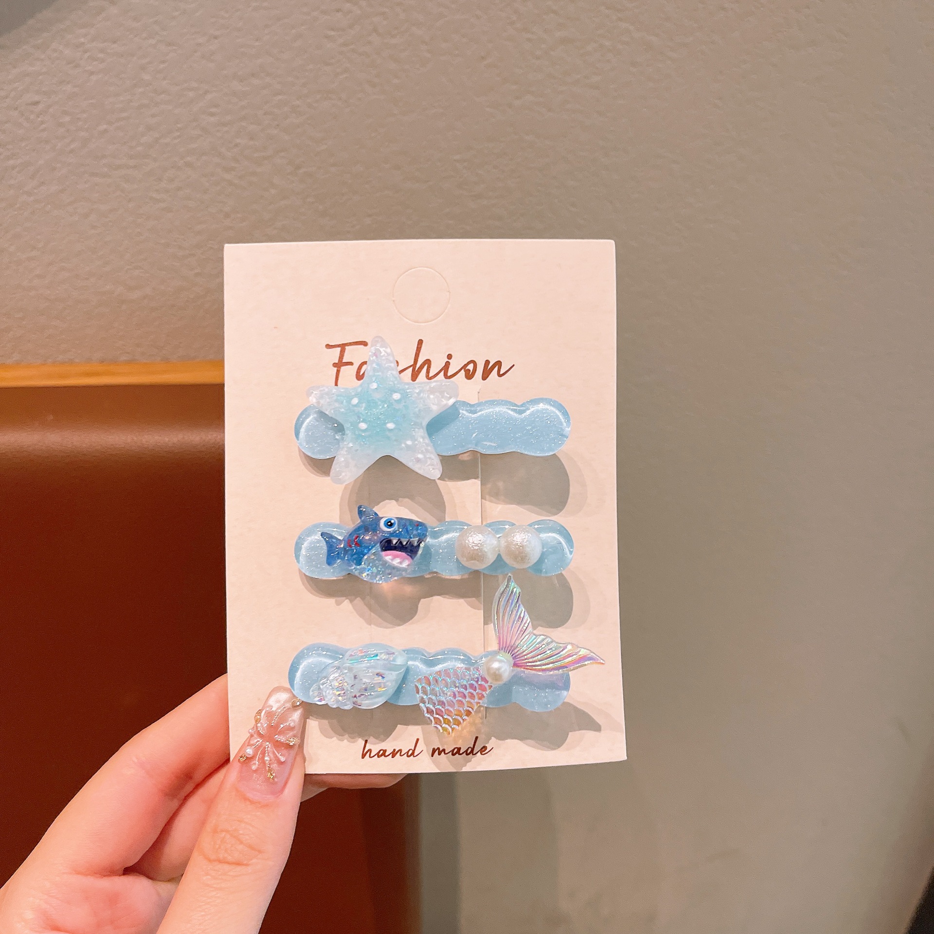 Pin de cabello para niñas tarjetas de cabello de color Macron tocado para niñas lindas para bebés adorables joyas de cabello de perlas