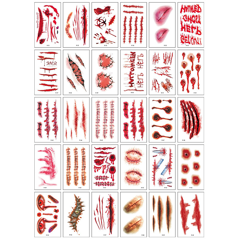 Pequeñas pegatinas de tatuajes de flores impermeables frescas, tatuajes de hombres y mujeres sexy, cicatrices desechables, pegatinas de tatuajes de rosas personalizadas