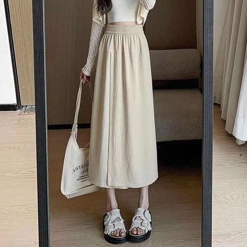 Summer Drape Straight Leg Relaxed Wide Leg Casual 8-Inch Pants Breathable Comfortable High-Waist Loose Women's Casual Pants