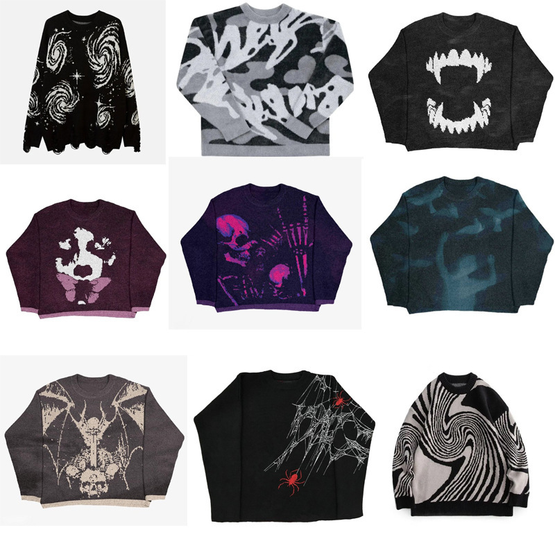 2022 autumn and winter cross-border fashion urban loose long-sleeved youth commuter men's and women's casual fashion sweater