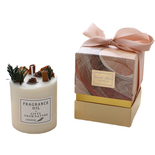 Forest aromatherapy candle wholesale household soy wax Christmas birthday Christmas gift companion gift box set wholesale