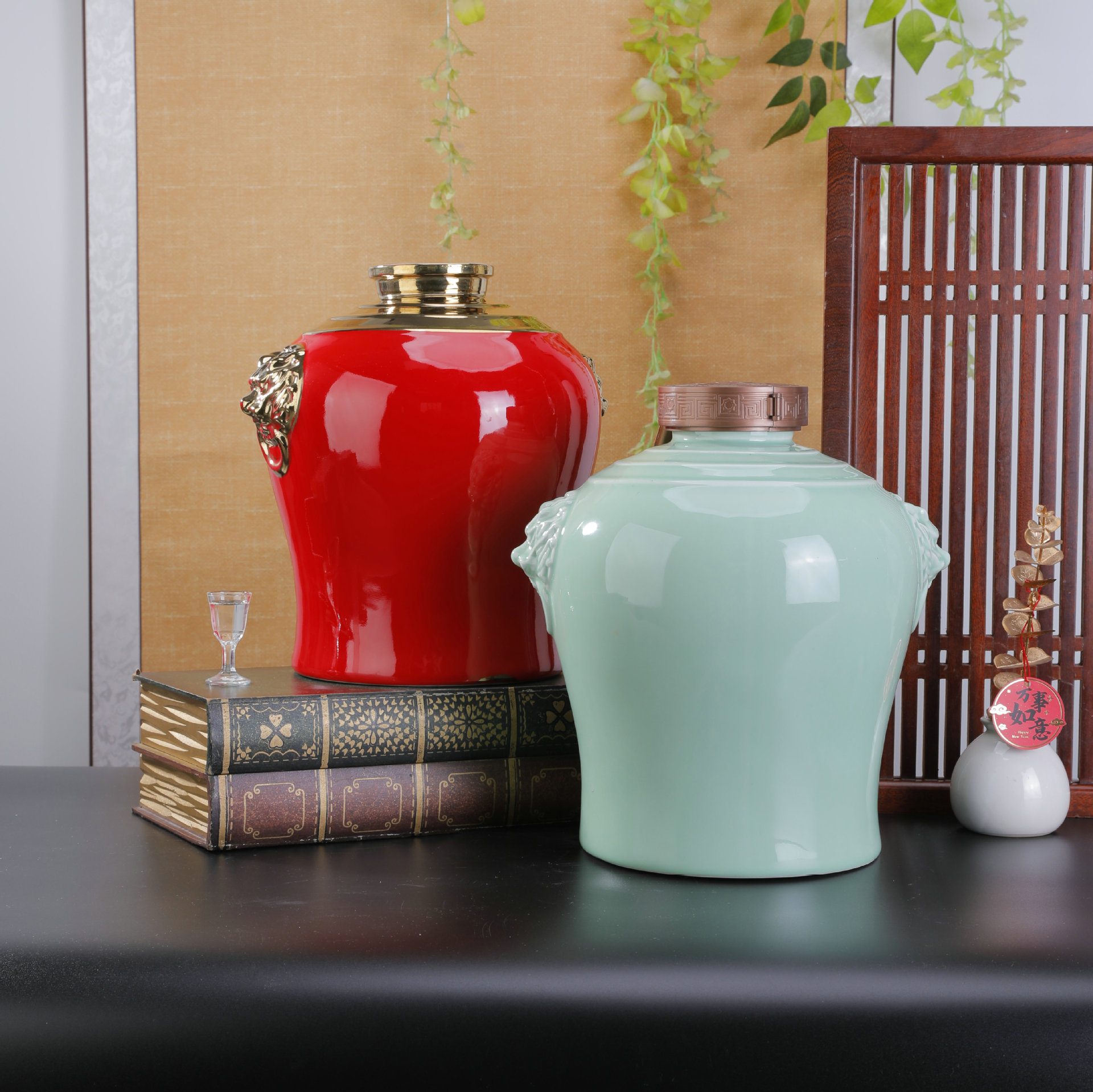 景德镇陶瓷酒坛5/10斤装私藏酒专用白酒酒坛密封家用商用装酒容器