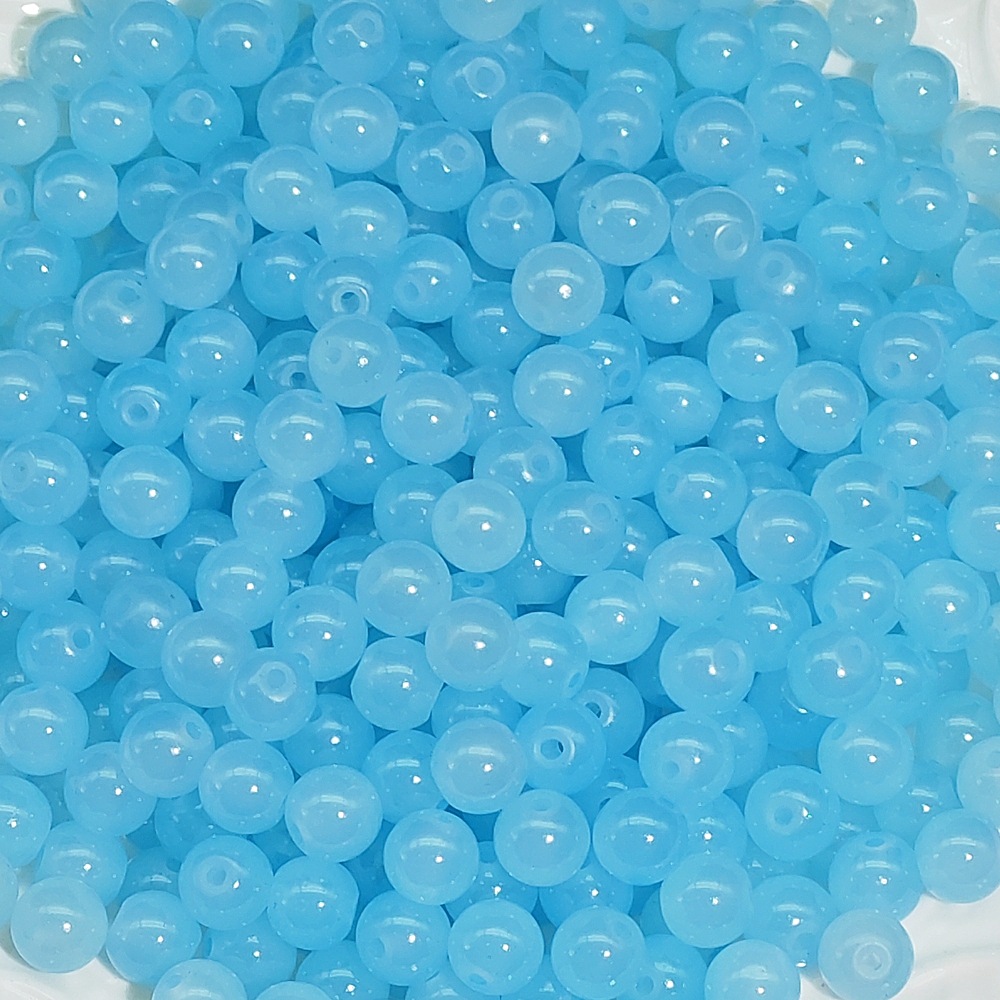 [8mm chalcedony] e18#Sea blue