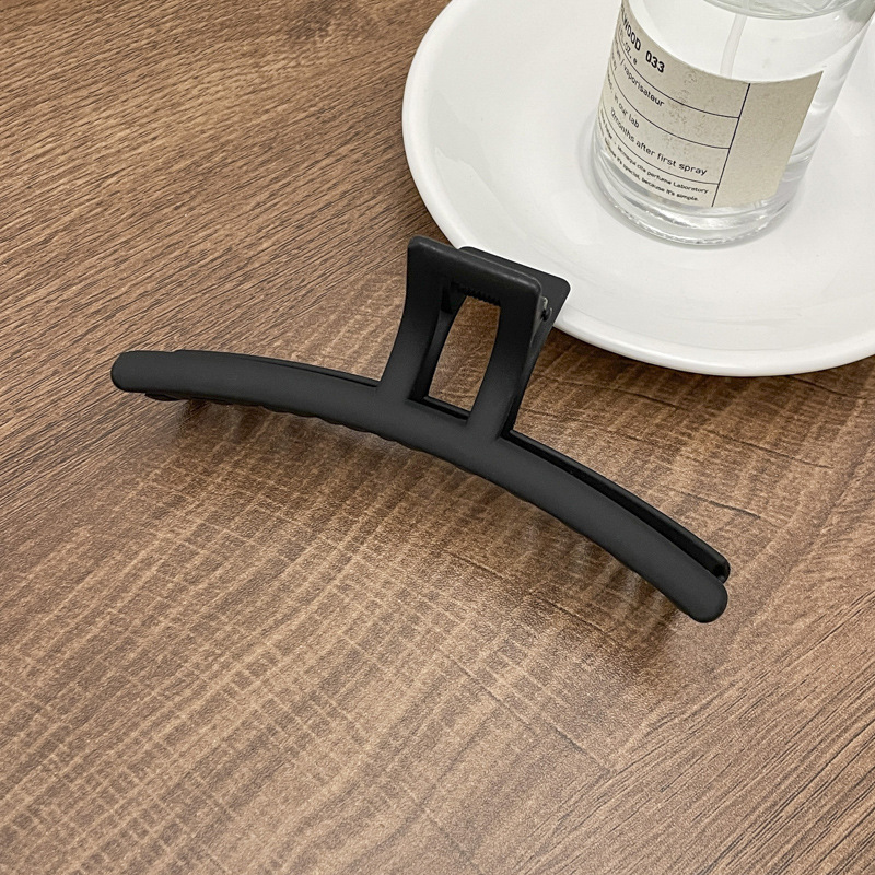 Horquilla de las mujeres de alto grado de pelo negro Clip tocado espalda Cabeza Grande updo tiburón clip 2024 Nueva horquilla