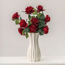 �Wʽõ��廨��ƿ��ɫ���s�մɻ����͏d�����ɻ��r��ˮ���b[��