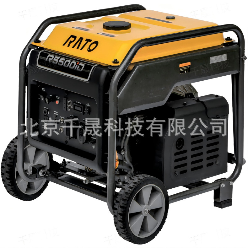 R8000iD润通汽油机7KW家用露营应急开架单相变频汽油发电机组