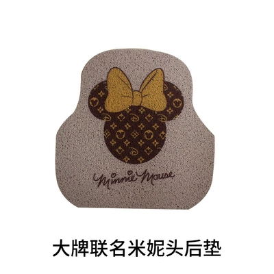 mat dirt-resistant universal easy-to-clean car Avtomobil döşəmə paspasları - big-name-joint-minnie-head-back-row-single-piece-car-mats