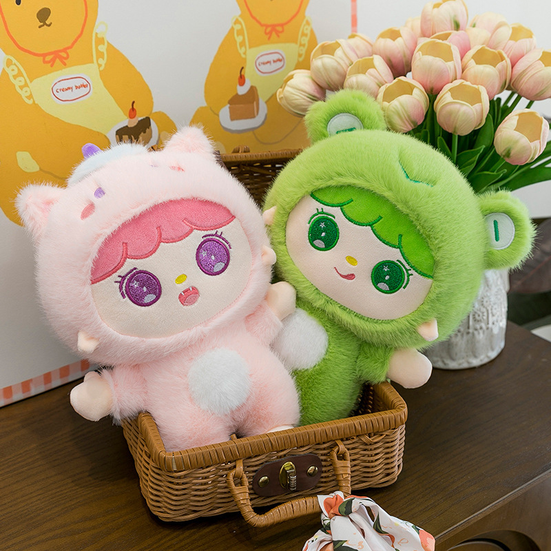 新型の毛の長いウサギのぬいぐるみのおもちゃのかわいい大きい耳のウサギの公仔のベッドの上のソファーは件の越境の対外貿易を並べます。|undefined