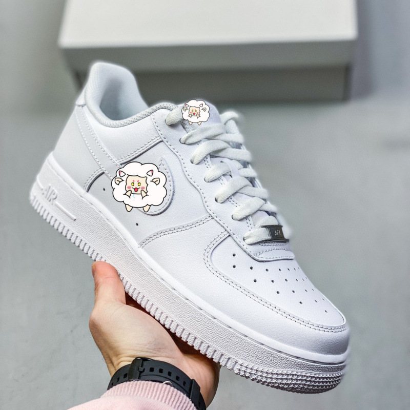 Putian Shoes Air Force One Sneakers Af1 07 Men's and Women's Low-Top Sports and Leisure Versatile Pure White Pure Black Small White Shoes
