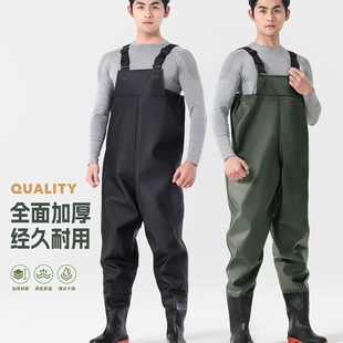 Thickened Waterproof Waders for Men, Full-Body Rain Pants for Fishing and Water Activities