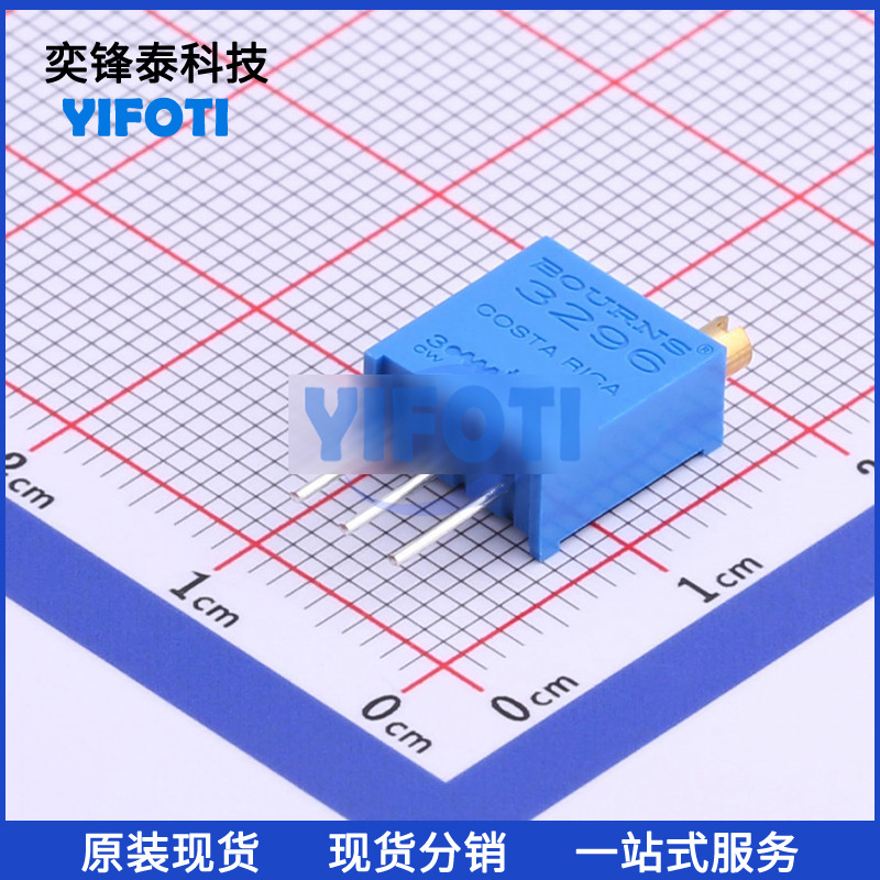 美国BOURNS伯恩斯 3296W-1-472LF 插件 ±10% 4.7K 高精密电位器