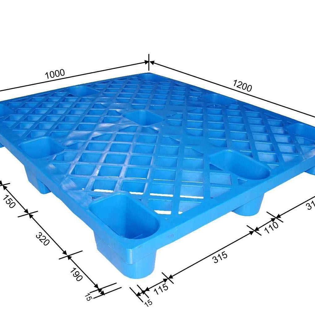 网格九脚托盘，适合轻泡货，四面进叉，堆叠方便