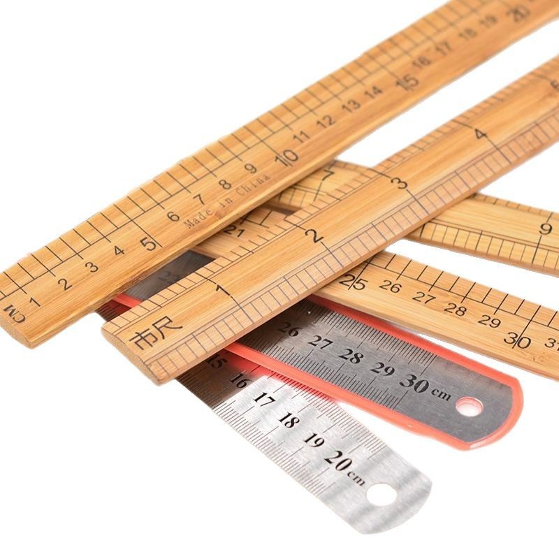 家庭用竹定規、テーラー定規、昔ながらの竹定規、測定定規、洋服定規、33.1cm 点洋服定規|undefined