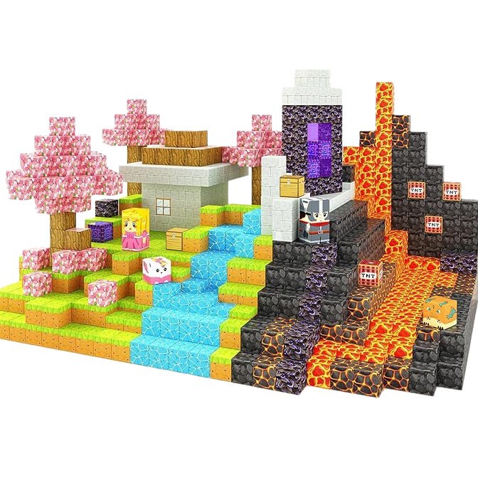 Amazon 人気の新製品子供用ビルディングブロック 3D 磁気磁気ブロックビルディングブロッククリスマスクロスボーダーおもちゃ DIY|undefined