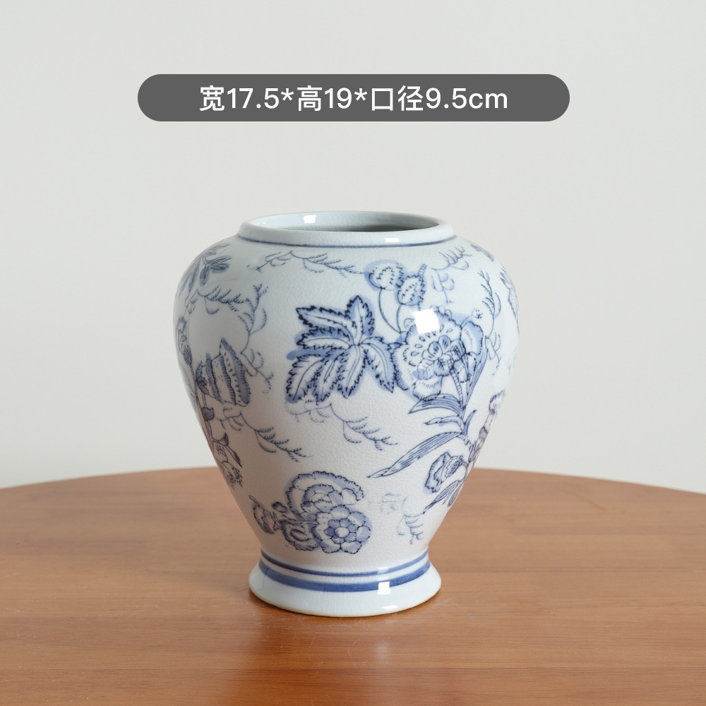 Botella de semillas de loto - Blue Flower Crack