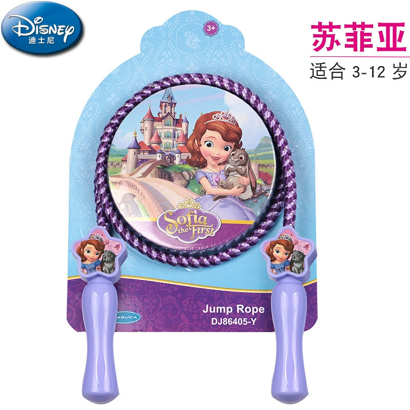 Дисней София Детская скакалка Детская девочка Детская мультяшная нейлоновая скакалка Длина регулируемая