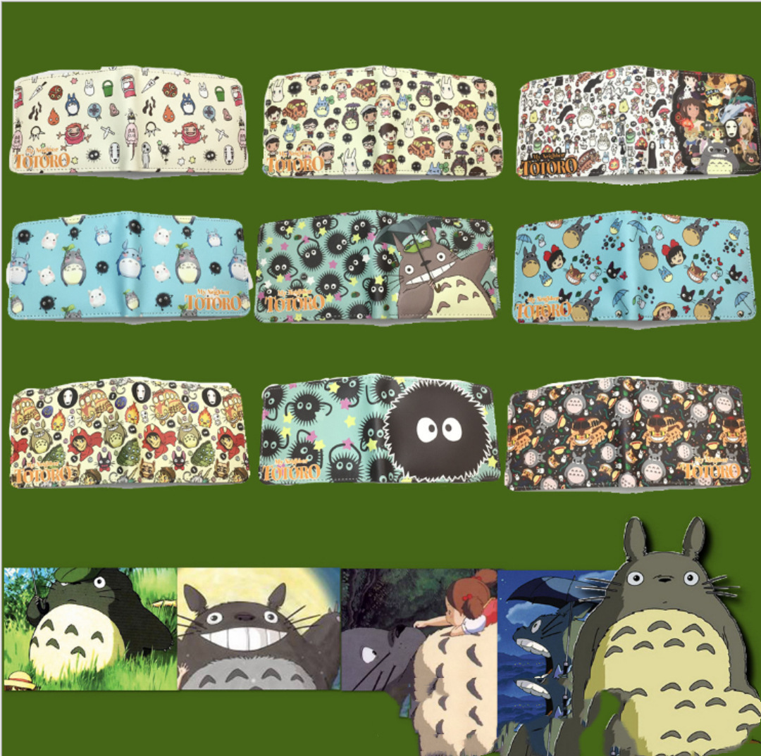 totoro宫崎骏动漫周边学生男女龙猫零钱包卡包皮钱夹现货礼物