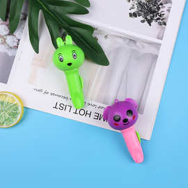 厂家直销创意伸缩小熊吹哨 新款小兔子形状口哨玩具 地推扫码礼品