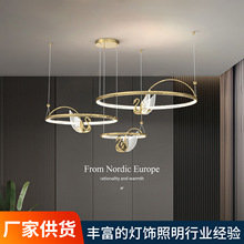 北歐客廳吊燈 簡約餐廳LED天鵝燈飾現代創意酒店卧室裝飾藝術燈具