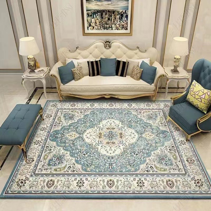 Alfombra geométrica simple, tapete de imitación de cachemira para sala de estar, cobertura completa de gran área, alfombra para dormitorio junto a la cama, tapete para los pies junto a la mesa de centro del sofá