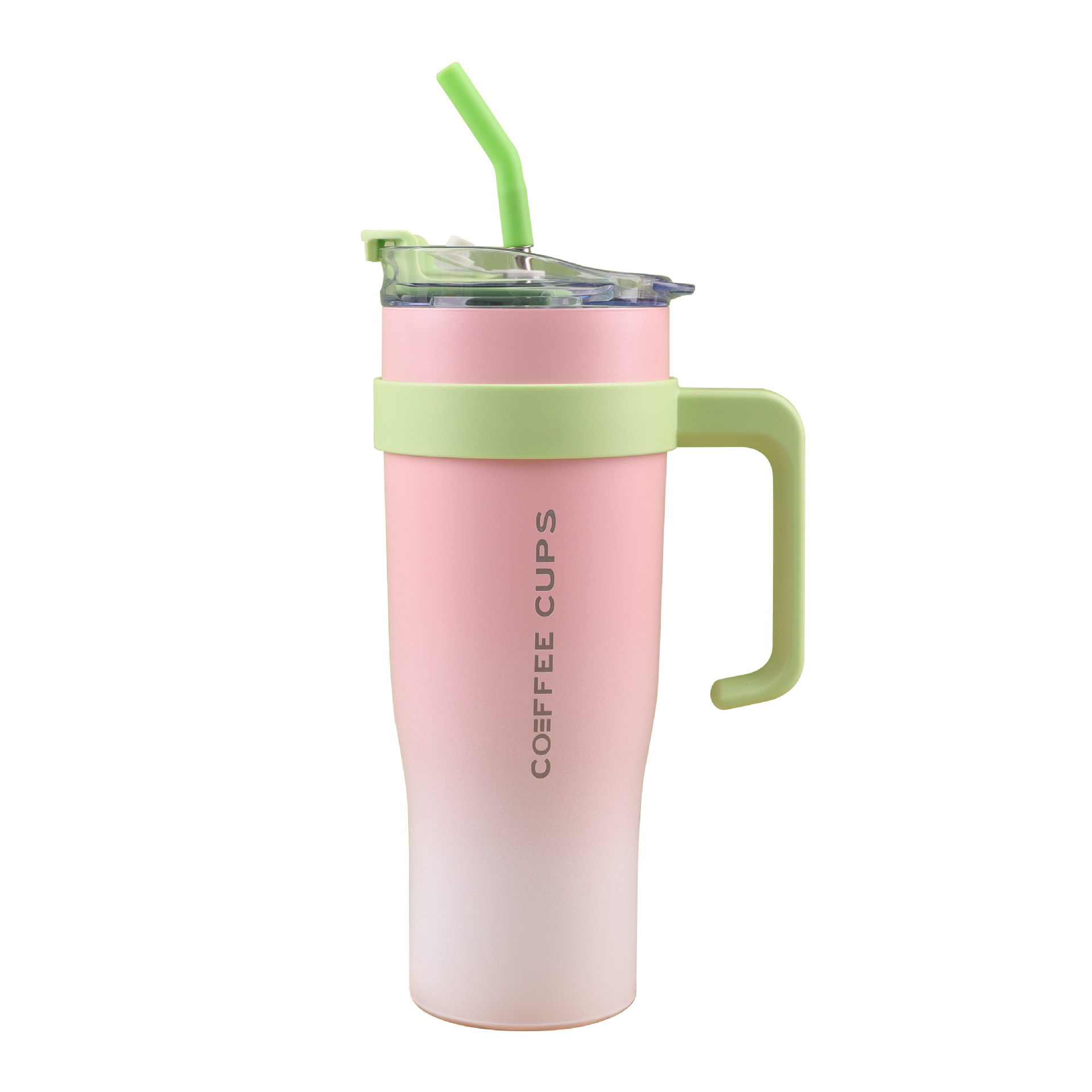 Transfronterizo nuevo Big Mac 40oz304 taza de acero inoxidable taza de aislamiento de gran capacidad mango de paja taza de hielo