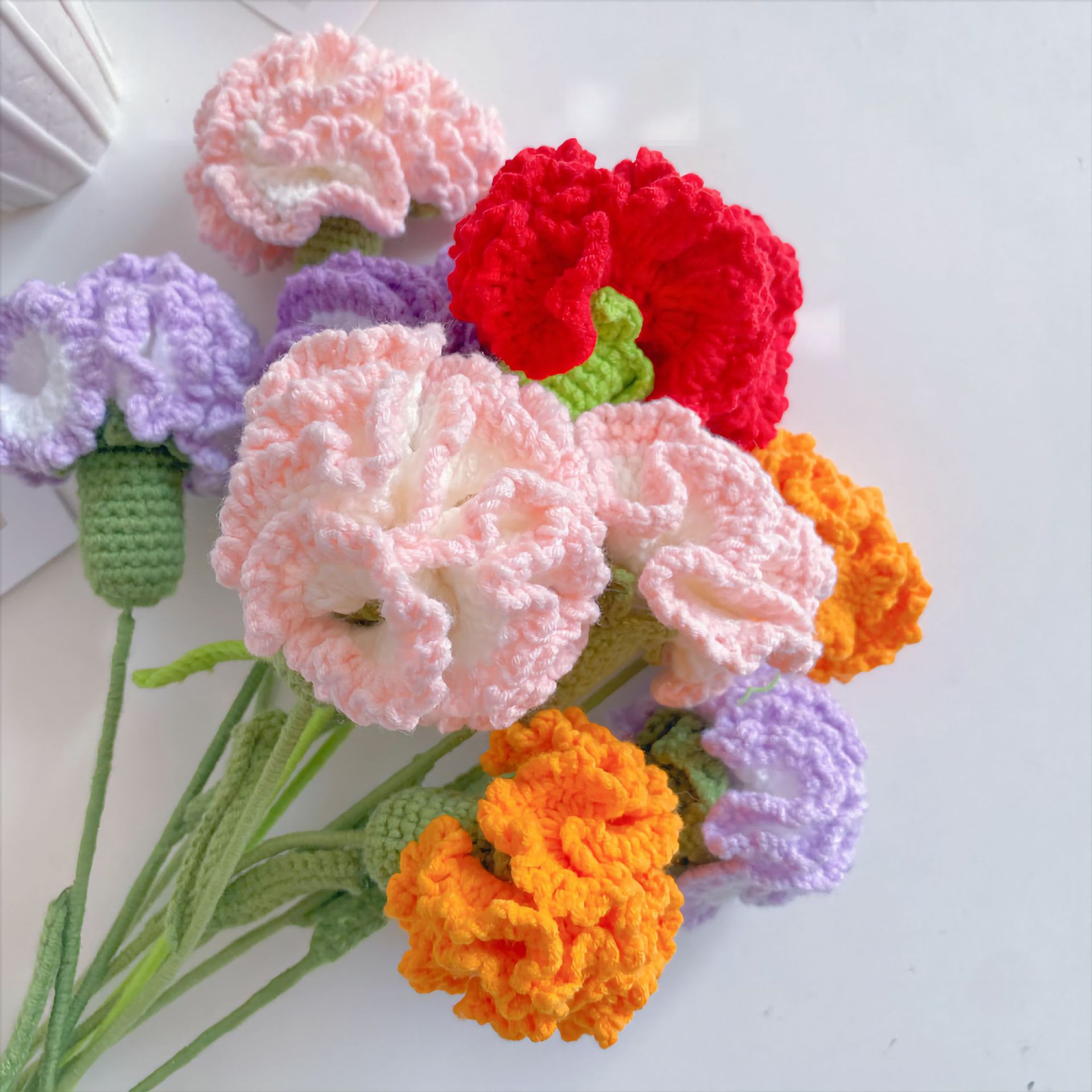 Romantic Flower Yarn Imitation Plants 1 Piece display picture 5