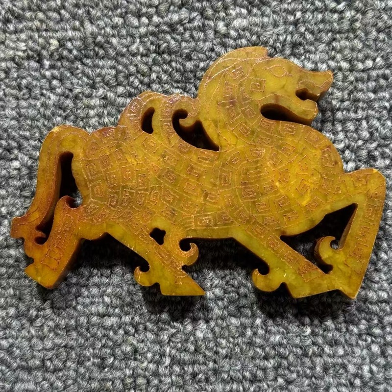 大量批发老岫玉古玩玉器捡漏做旧兽面镂空八卦古玉老玉挂件|undefined