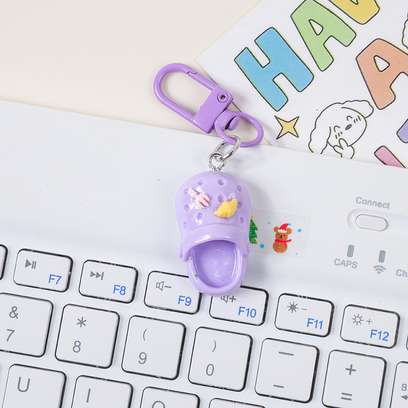 カラフルなバックル I78Móc khoác カラフルな下駄キーホルダーかわいいジュエリーペンダント diy アクセサリー|undefined