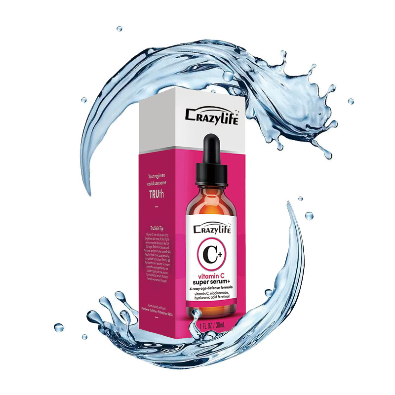 Crazylife Vitamin C facial essence moisturizing liquid serum 30ml_voghion.com