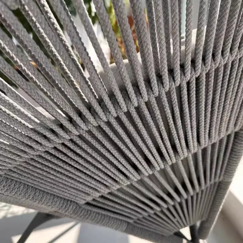 Sofá de caña al aire libre silla de diseño creativo pétalos de loto cama reclinada hotel villa jardín silla de caña patio