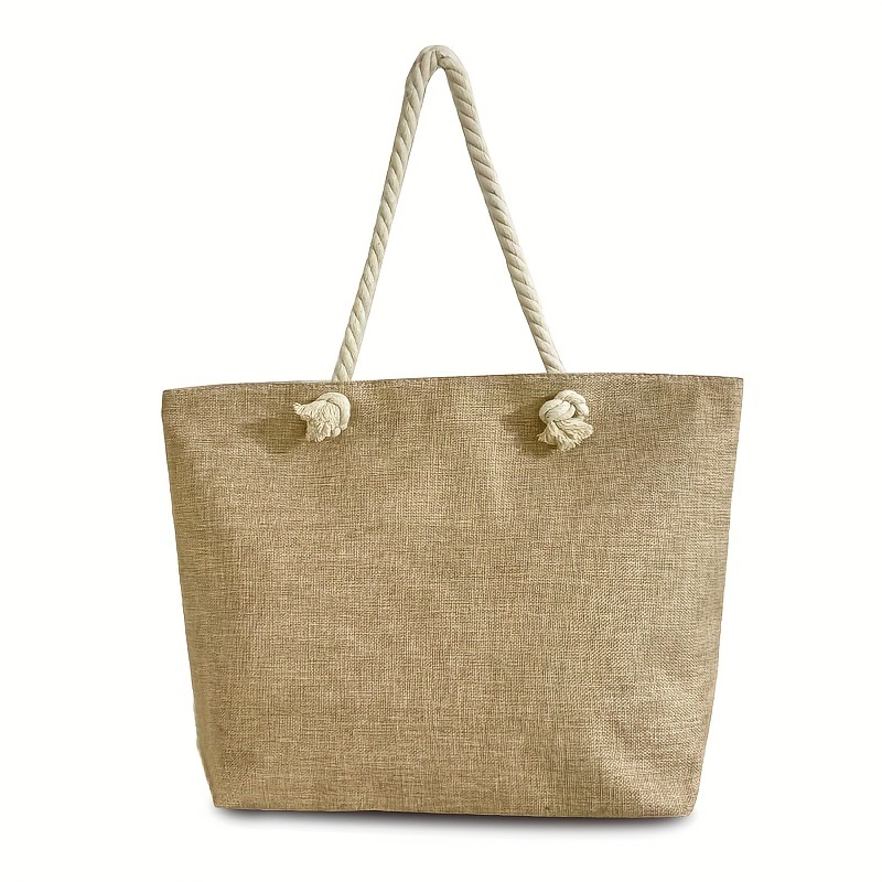 Bolsa de algodón blanco y negro de tela