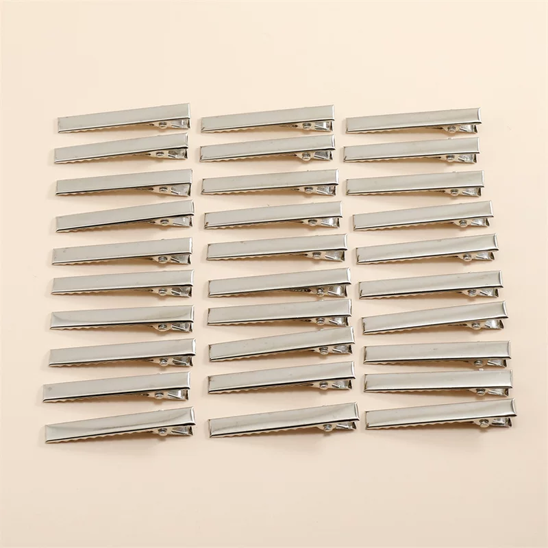 Duckbill (Alligator) Hair Clips, Metal DIY Clips for Kids & Ladies, Multi-Size 2–10 cm