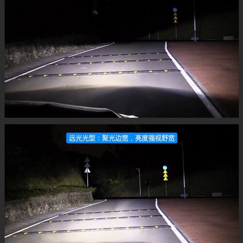 H4 high and low integrated dual light with built-in lens LED large bulb, strong light, ultra bright, car, motorcycle, truck spotlight 24V