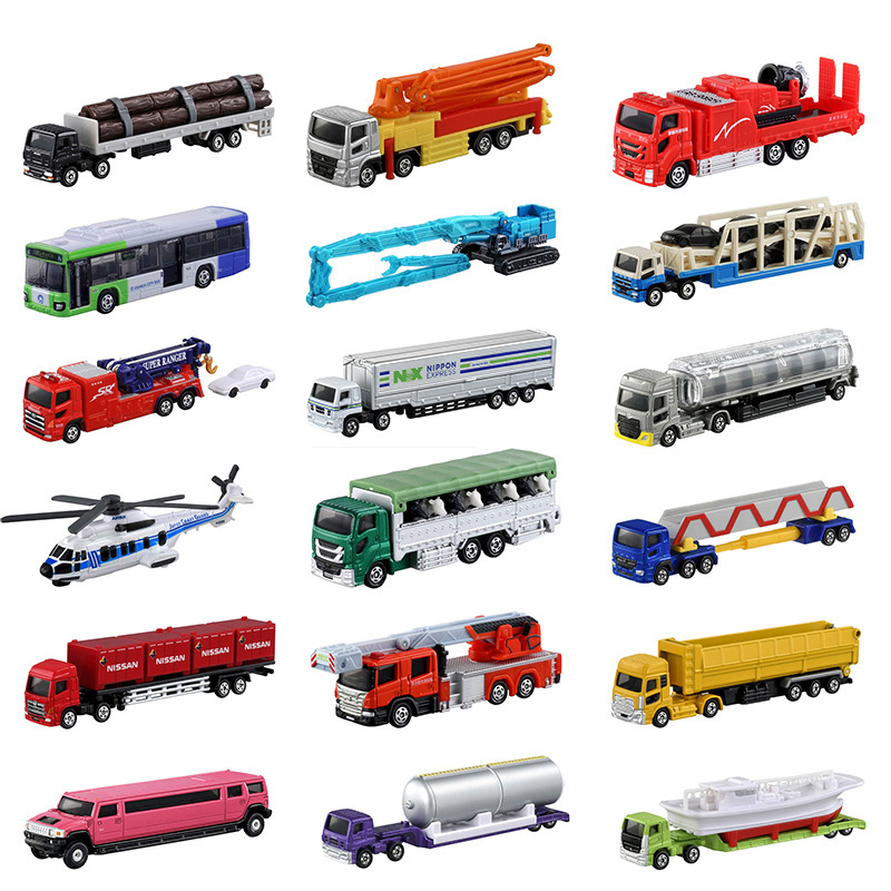 Genuine multi-card TOMY extended luxury car Hummer Cadillac crane national genuine model car toy