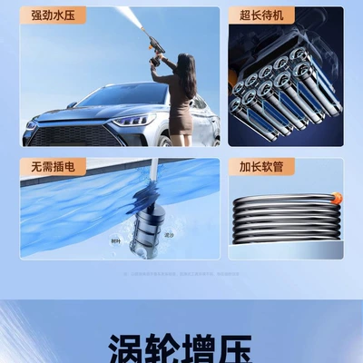 High pressure car wash water gun, Car Washing Machine Lithium Battery Car Washing