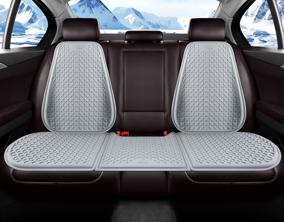 Car Cushion Summer Gel Cool Mat Single-piece Four Seasons Universal Ventilated Butt Pad Ice Silk Seat Cushion Seat Cushion Ice Cool