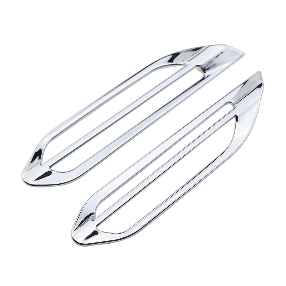 Suitable for Peugeot 2008 air outlet sequins ABS bright silver car interior stickers 2008 interior modification