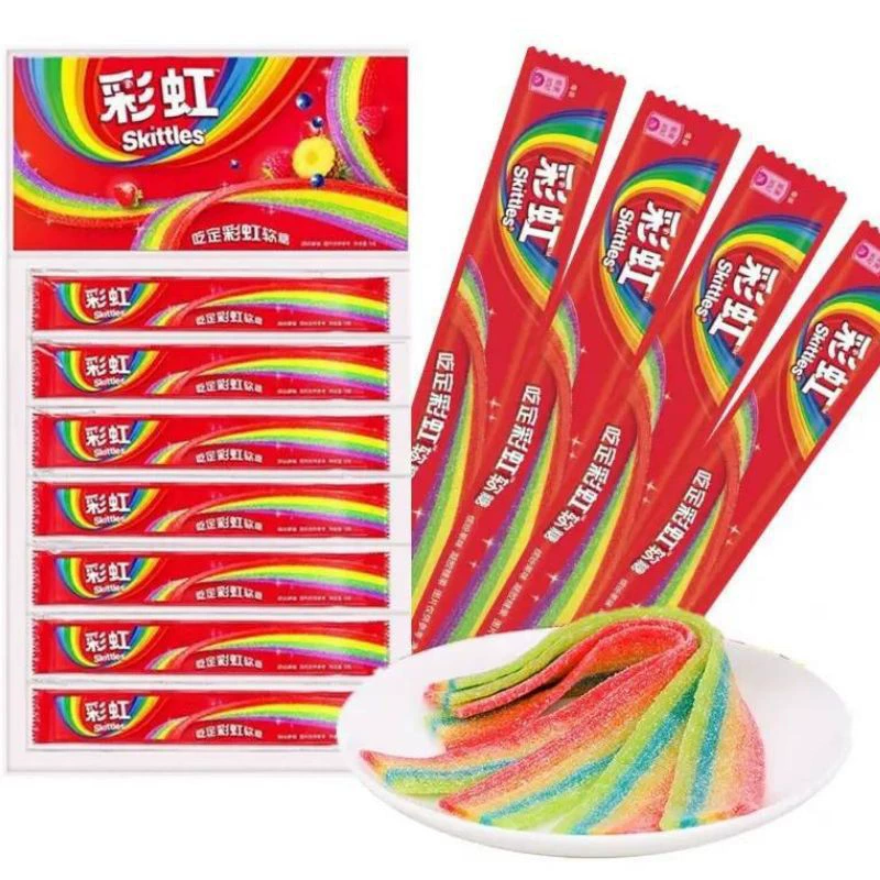 曼妥思 Chewy inflatable sugar crispy soft heart beads mint 37g*15 pieces of cola bubble gum mix and match flavor